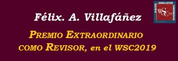 Félix A. Villafáñez, Premio Extraordinario como Revisor en el WSC2019