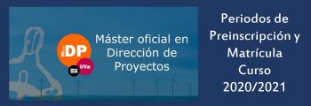 Plazos de Preinscripción MásterDP 2020/2021